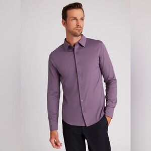 LIKE NEW Kit And Ace City Tech Long Sleeve Slim Shirt Burgundy Size Small